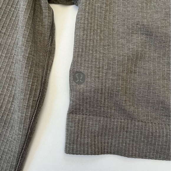 Lululemon Ebb To Street Cropped Long Sleeve in Rover - Picture 6 of 7